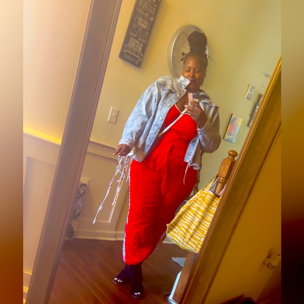 Kahlana Barfield Brown-EXCLUSIVE FUTURE COLLECTION High Rise Nylon Track Pants